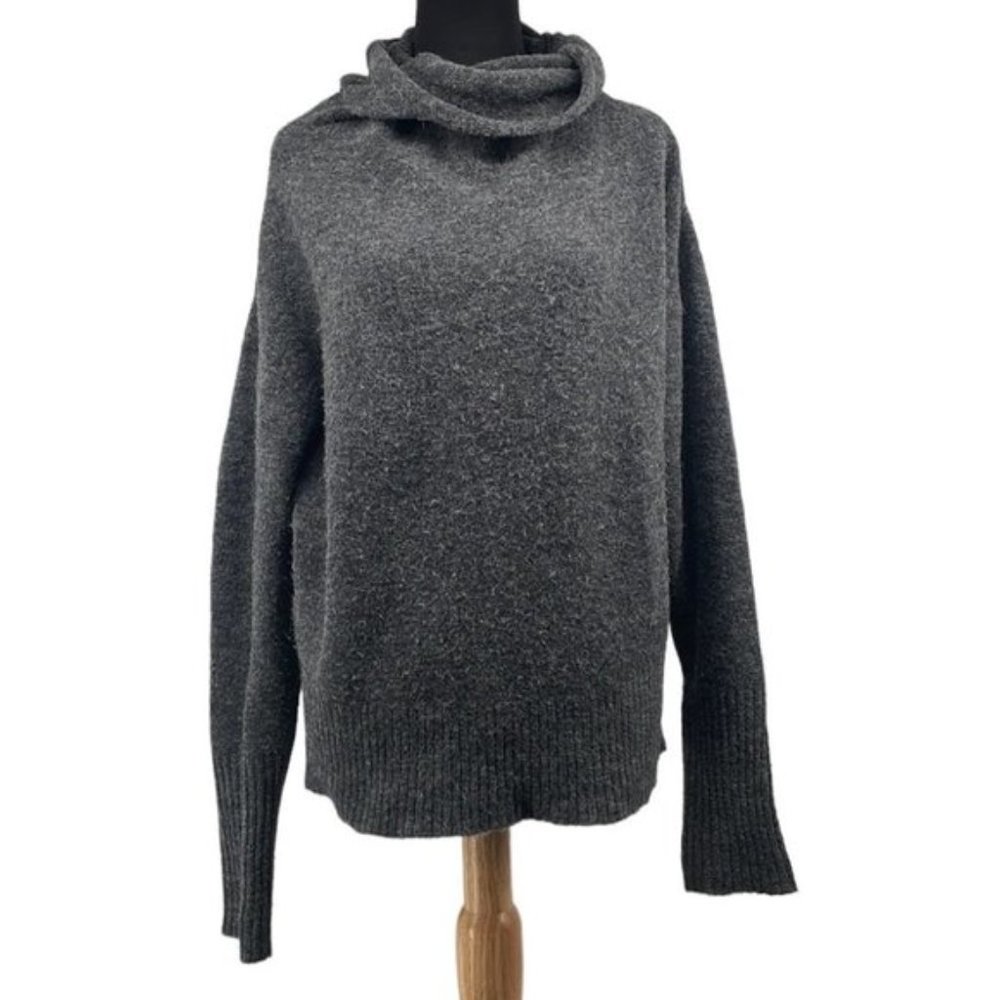 ARITZIA Wilfred Wool Alpaca Sweater Warm Cozy Minimalist Yarn Made In Italy